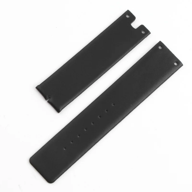 black No Buckle Сменный кожаный ремешок 22 мм для часов K94231/K9423101/K9423107, ремешок из натуральной кожи, женский, мужской, черный, белый, Гладкие инструменты - Цвет ремешка: black No Buckle