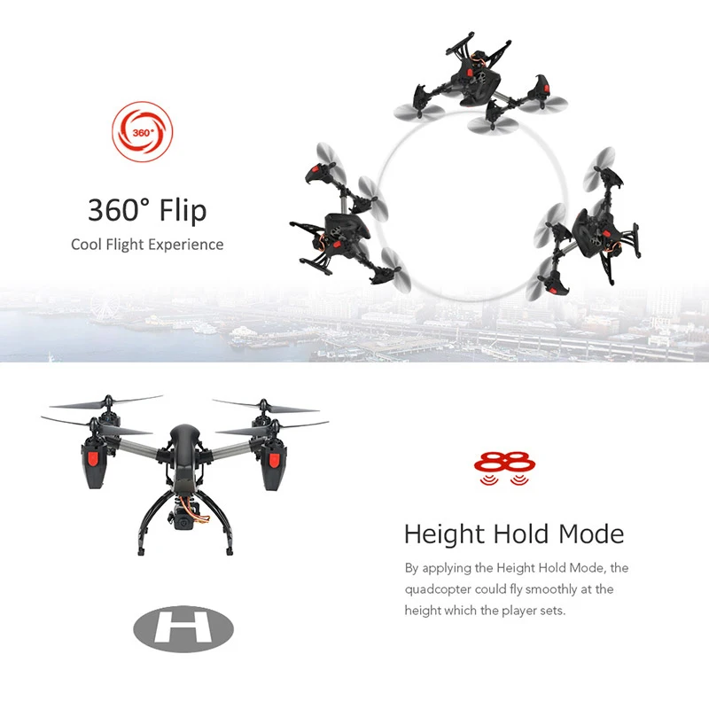 2,4G Профессиональный Дрон с Wi-Fi FPV HD камерой в реальном времени RC вертолет JD-11 летательный аппарат с дистанционным управлением RTF Attitude Hold Quadcopter