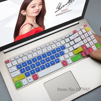Candyblue Для ASUS VivoBook 15 N580gd N580v NX580 R560UD R560U R560 15 15,6 дюйма силиконовая клавиатура для ноутбука кожного покрова защитная пленка - Цвет: Candyblue