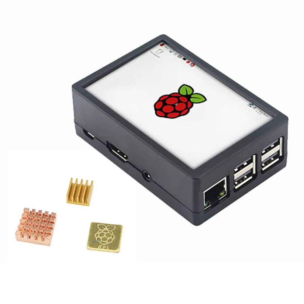 Новый Raspberry Pi 3 B + (B Plus) комплект с ЖК дисплеем четырехъядерный процессор 1 4 ГГц 64