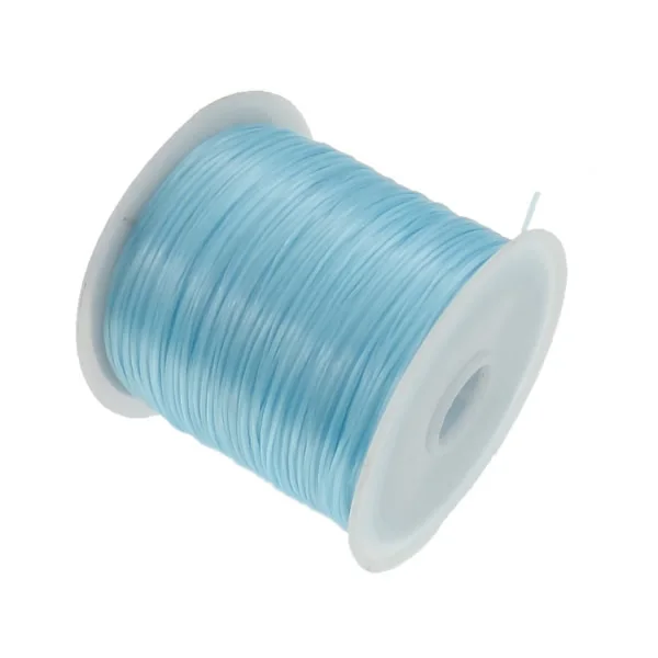 Горячая 70 м/катушка белый эластичный шнур с кристаллами для изготовления