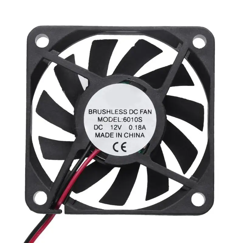 Водонепроницаемый 6010s 12V 58x58x10mm низкий уровень шума Бесщеточный вентилятор охлаждения радиатора