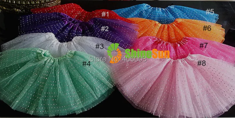 

free shipping 2014 new sparkle glitter childrens tutu kids girls tulle skirt for children's skirt