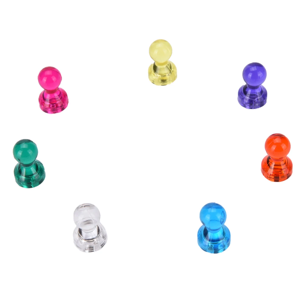 10Pcs Strong Colored Magnetic Thumbtacks Neodymium Noticeboard Skittle Pin Magnets DIY Fridge Whiteboard Random Color | Дом и сад