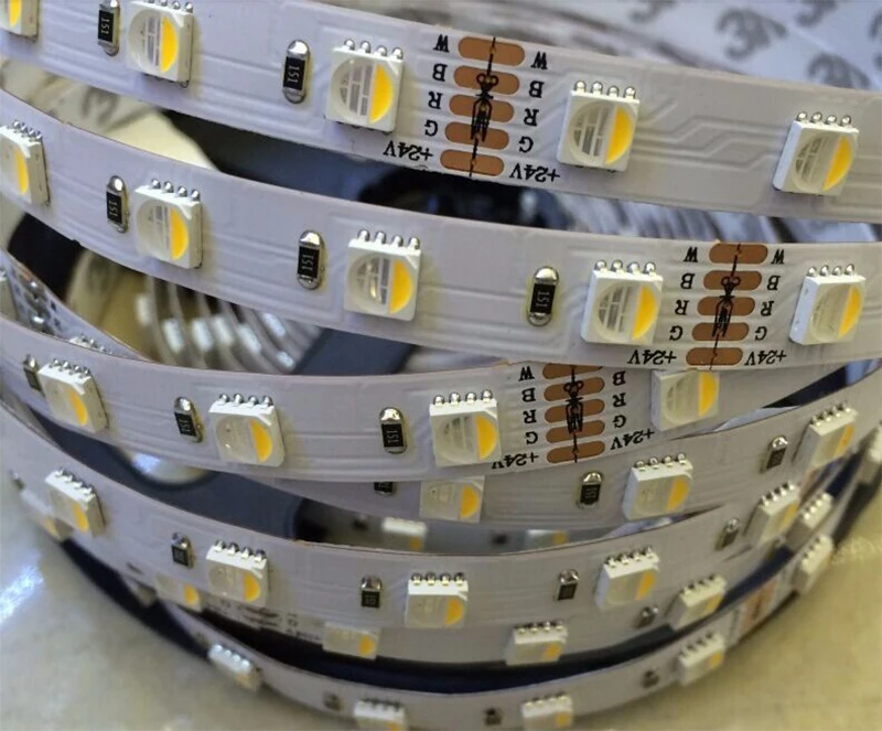 Светодиодный RGBW RGBWW полоса постоянного тока 12 В 5050 smd 5 м/рулон 60 бусин на метр RGB+ белый/теплый белый светодиодный ленточный светильник для домашнего использования
