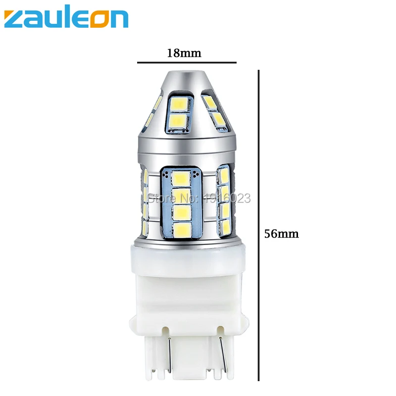 Zauleon 2 шт. T25 3156 3157 P27/7 Вт белый светодиодный авто лампа с 30SMD 2835 чипами для замены