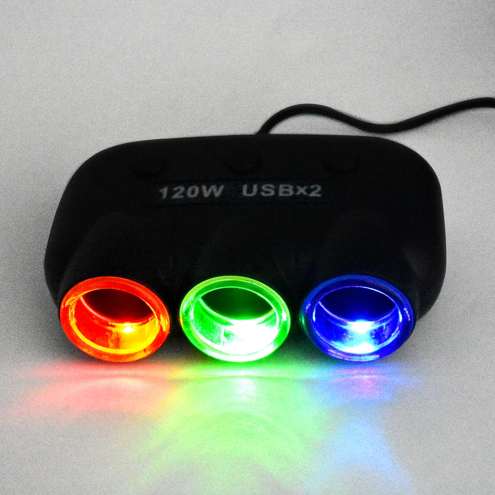Разветвитель автомобильного прикуривателя 12 24 В 5 120 А Вт|lighter splitter|car cigarette lighter