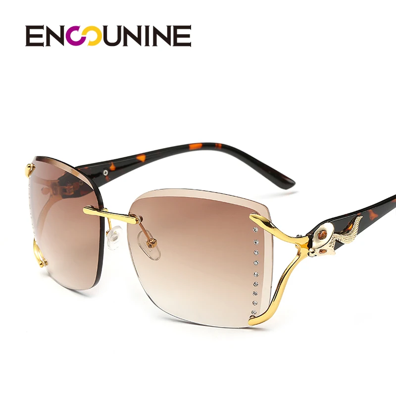 ENSUNINE брендовые элегантные дизайнерские большие с инкрустацией лисы большая