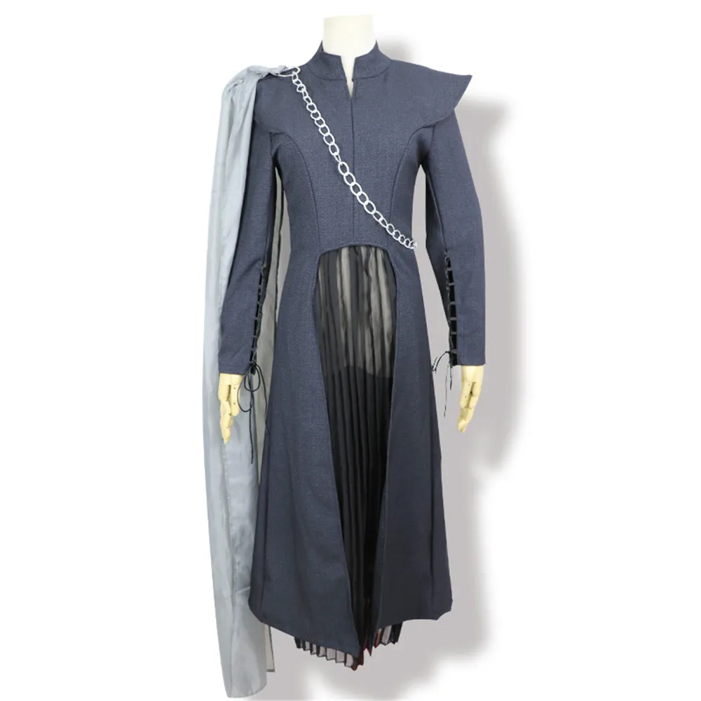 Новый игровой костюм Престолов Дейенерис Таргариен карнавальный 7 сезона черный