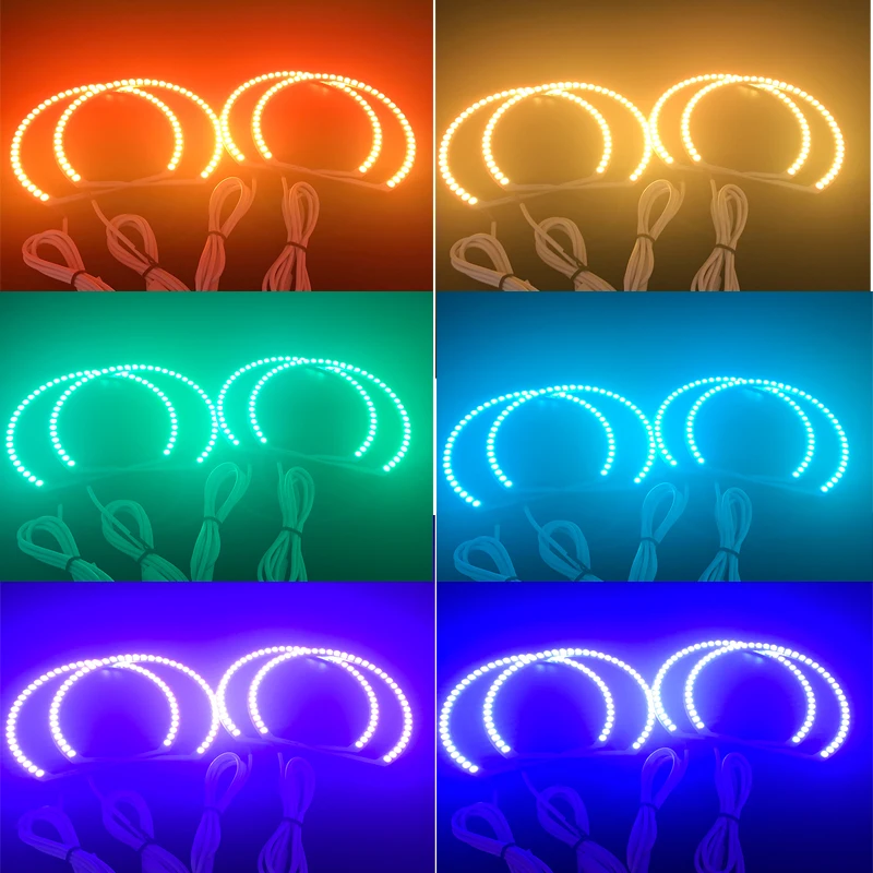HochiTech ультра яркий многоцветный RGB комплект светодиодов глаза ангела с пультом