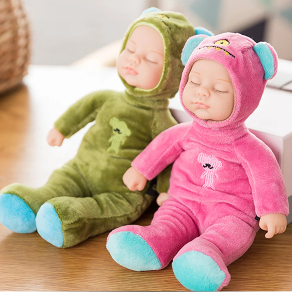 

Kawaii girl dolls & stuffed pvc kids plush toys for girls Christmas gift high quality doll reborn Sleeping born baby toys