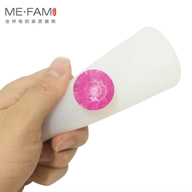 Модный разноцветный акриловый чехол для кружки ME.FAM с алмазной ручкой