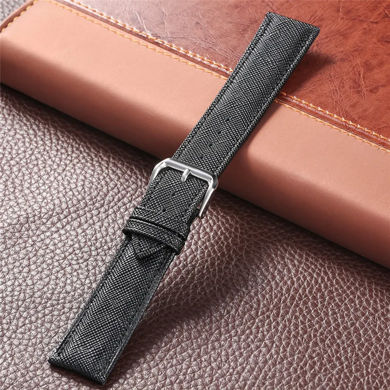 Ремешок сменный из кожи для наручных часов классический водонепроницаемый