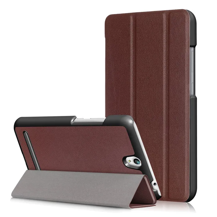 Закаленное Стекло Экран Protector + Folio Stand PU кожаный чехол для Asus ZenPad c 7.0 z171kg 7