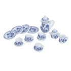 112 миниатюрные фарфоровые кофейные чайные чашки с синими цветами 15 шт. керамические аксессуары для кухни