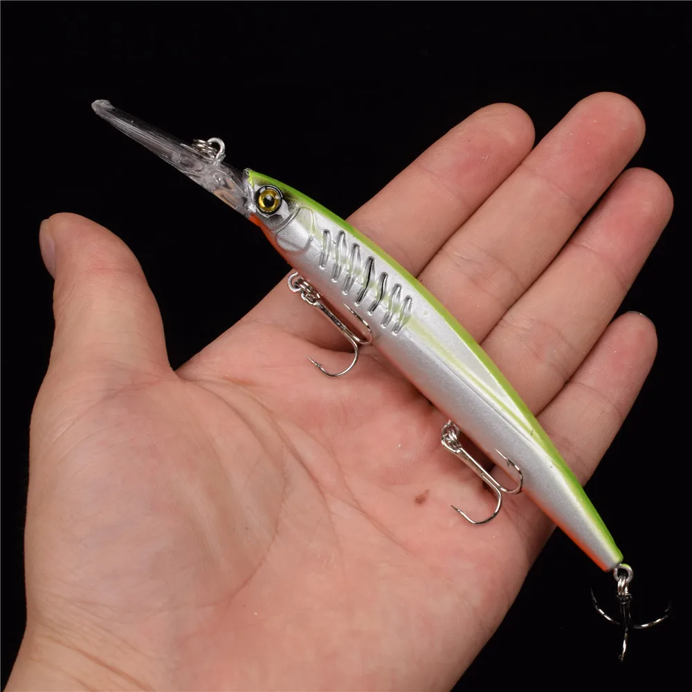1PCS Fishing Lure Set New Long Tongue Isca Artificial Wobbler Pesca Bait fishing tackle Wholesale Minnow 14.5CM/12.2G | Спорт и