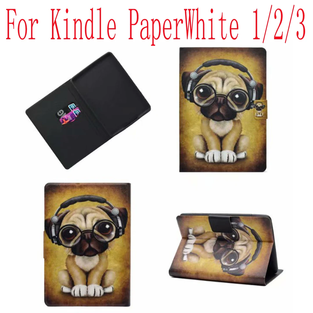 Для Amazon Kindle Paperwhite умный чехол с карманом для карт кожаный откидной крышкой PaperWhite