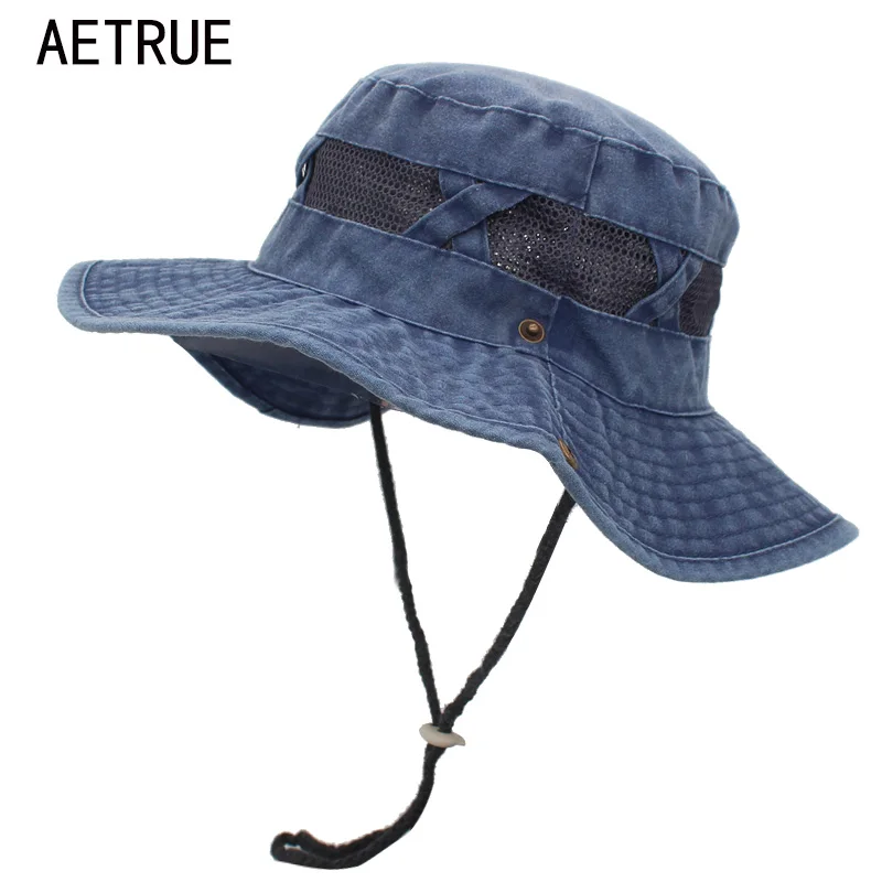 Шляпа от солнца AETRUE, мужская, женская, широкополая, винтажная, мытая, Пляжная Панама, Панама, летние соломенные шляпы
