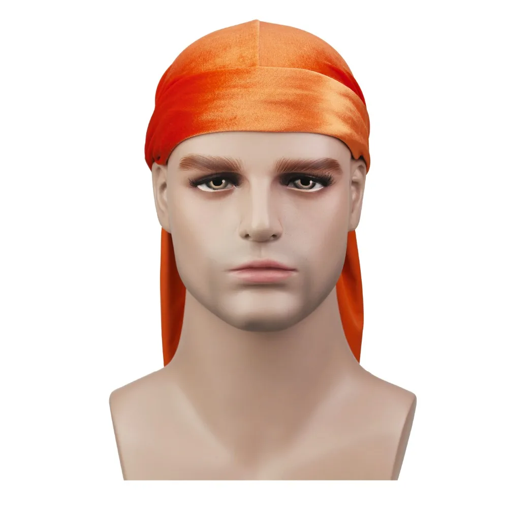 Премиум шелковистый Durag 360 540720 волн Экстра длинный хвост и широкие ремни для