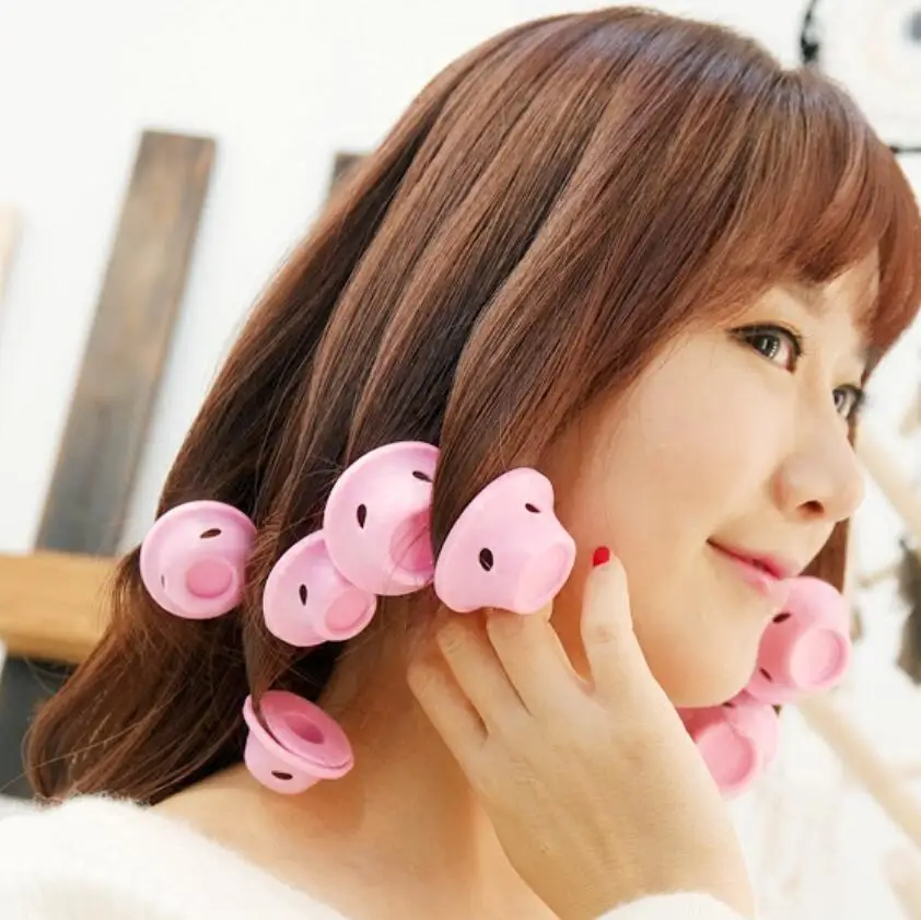 (10шт/упаковка) 5шт Большие и маленькие грибные колокольчики из силикона, не повреждающие волосы, аксессуары для женщин.