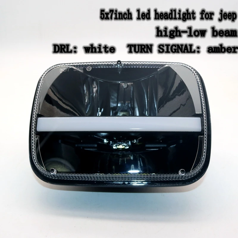 YAIT 1 пара 5*7 дюймов дальний/ближний свет DRL 6 x 7 светодиодные квадратные фары с