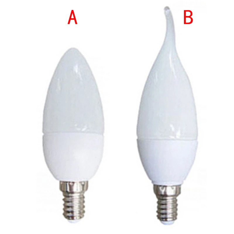1X по недорогой цене E14 E27 led лампы в форме свечи 5 Вт 7 9 Светодиодный точечный