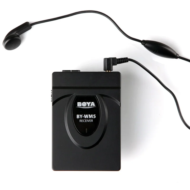BOYA BY WM5 Pro беспроводной петличный микрофон Lavalier система для DSLR камеры видеокамеры