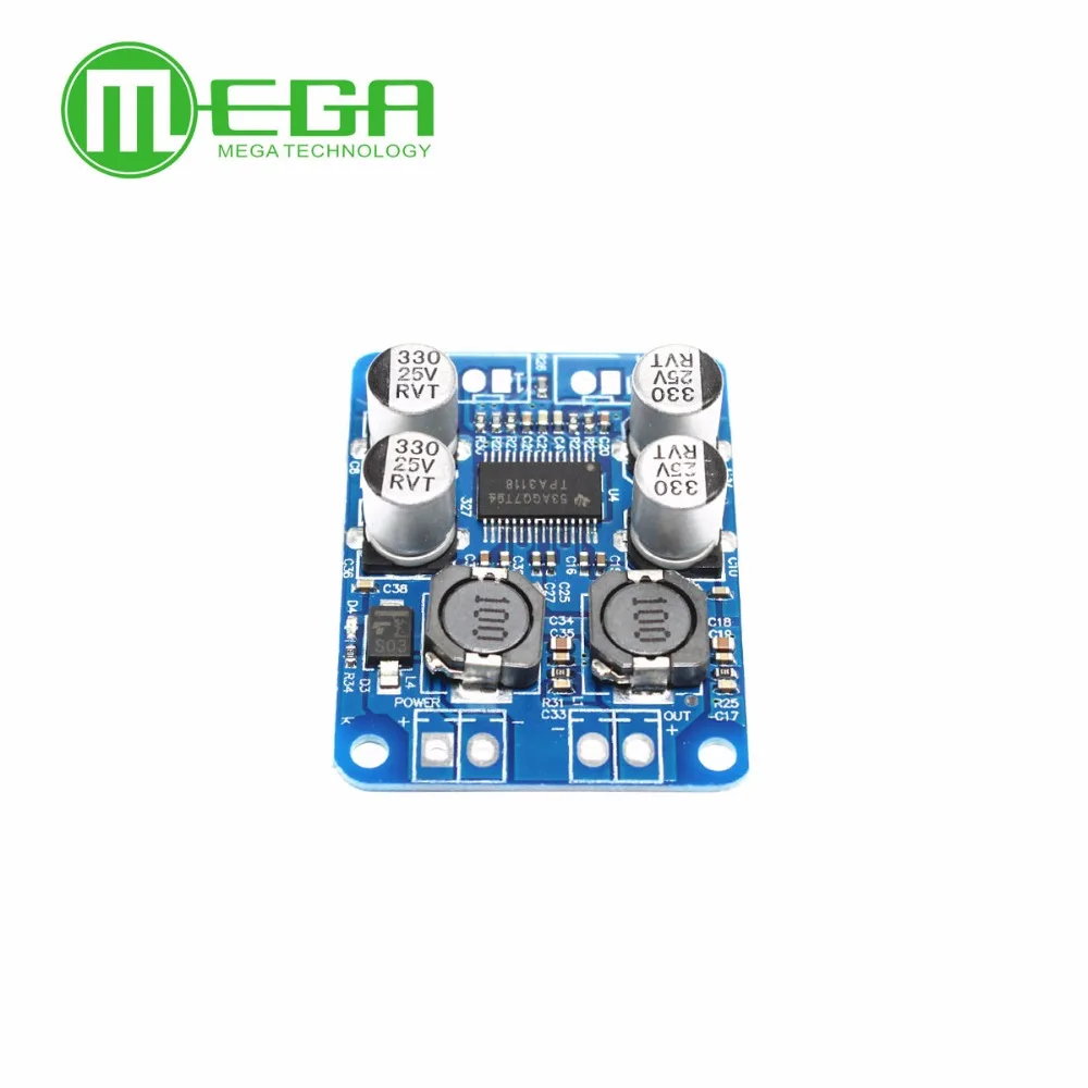 1 шт. TPA3118 PBTL моно цифровой усилитель плата 1X60W 12В 24В мощности|power amp|digital amplifier boardpower