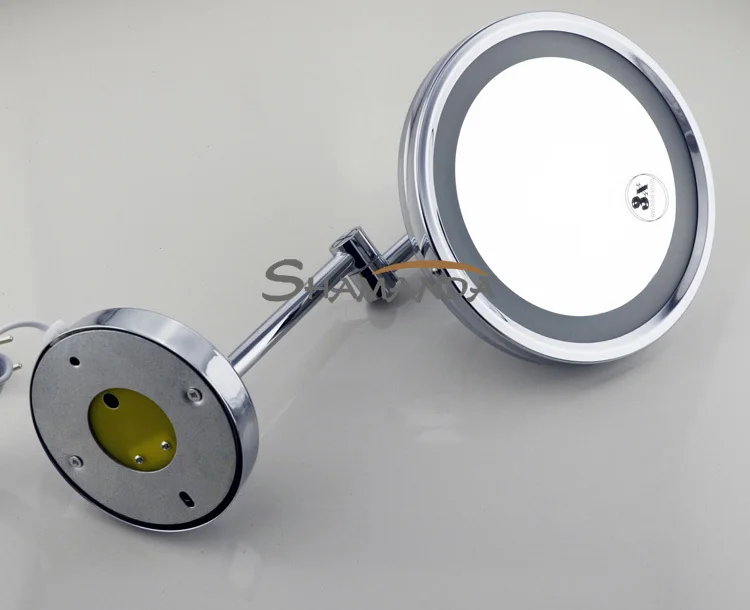 Бесплатная доставка Высокое качество твердая латунь хром Ванная комната LED