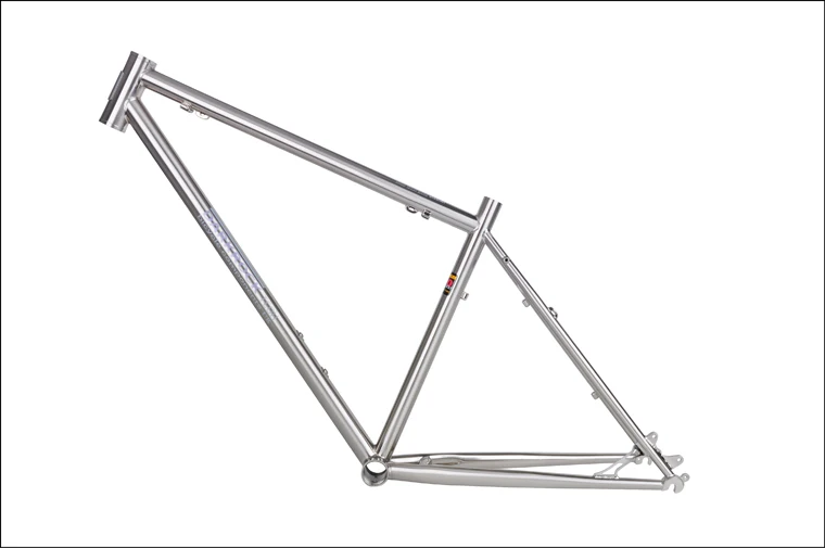 Продаются со скидкой! DARKROCK DR-1 MTB рама Рейнольдс 520 сталь запчасти для горных велосипедов 26 дюймов классический хром серебро CP щетка закончена