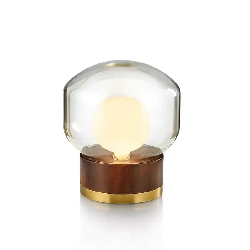 Modern desk lamps bedroom decorative Bedside lamp lights for living room Office round square lighting clear glass table light | Лампы и