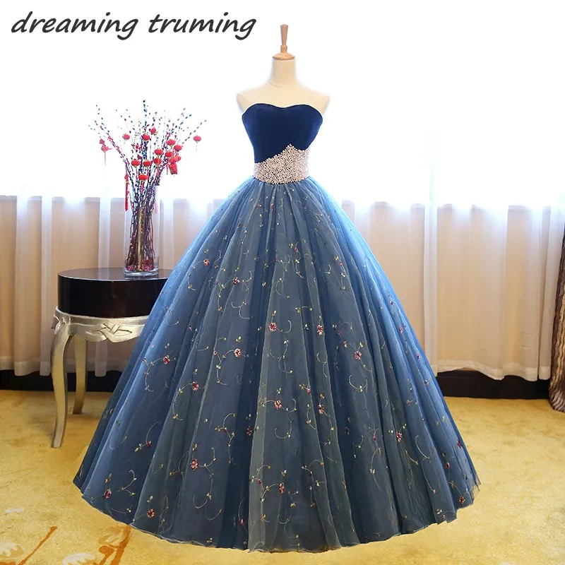 Vestidos de 15 anos пышные платья Жемчуг Тюль длинное бальное платье элегантный день рождения шик Сладкий 16 платья