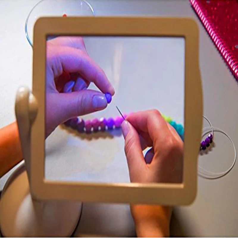 NNew Hands Free увеличительное стекло с светильник светодиодный экран пустой шитье и