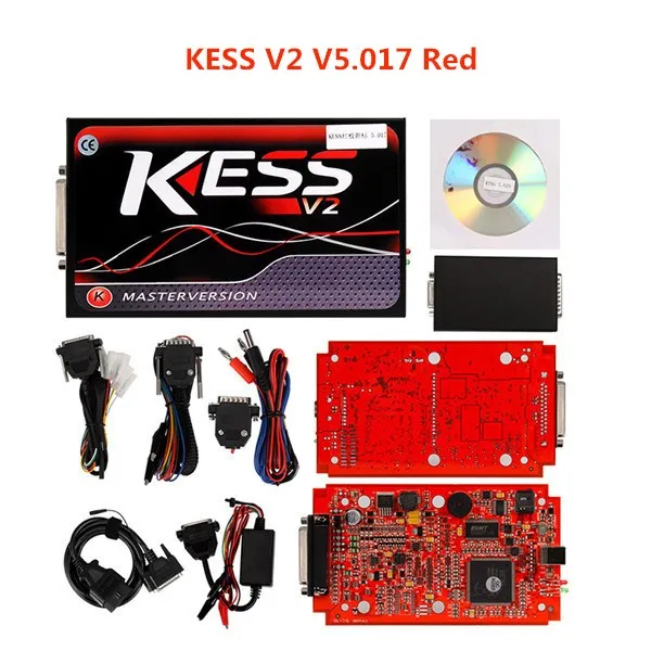 KESS V2 Red KTAG V7.020 KESS V2 V5.017 SW V2.23 v2.47 2,47 мастер ЭБУ чип инструмент настройки KTAG 7,020 лучше KTAG V7.003 - Цвет: KESS V2 Red