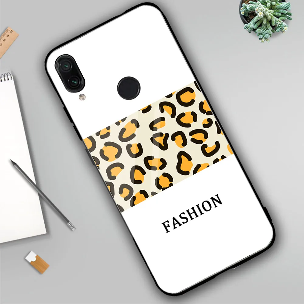 Чехол для телефона с изображением фламинго Redmi Note 7 чехол из твердого стекла MI8 MI9