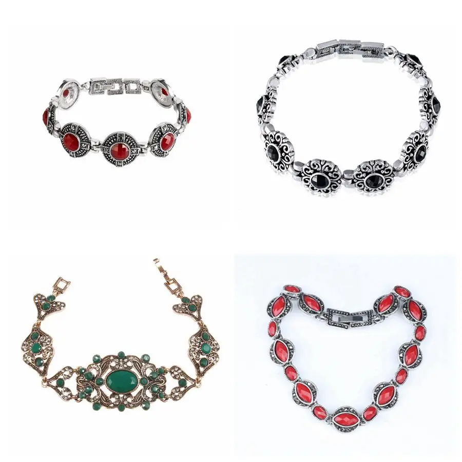 Женский браслет Yunkingdom геометрический из смолы серебряного цвета 12 стилей Модные