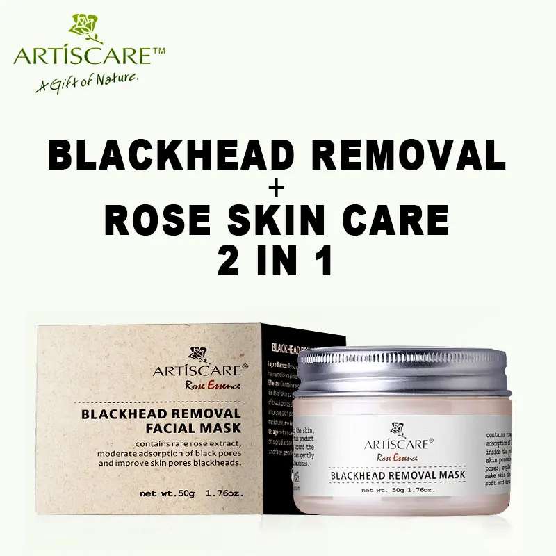 ARTISCARE средство для удаления угрей маска лица уход за кожей полоска пор нос черная