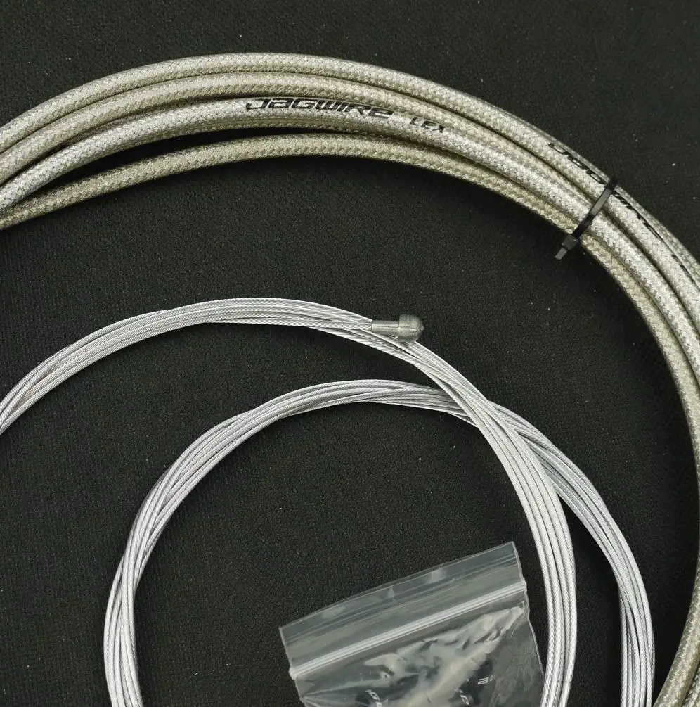 JAGWIRE BRAIDED HOUSING CABLE COMPLETE KIT BRAKE SHIFTER SUIT FOR SHIMANO SRAM TI TITANIUM-SILVER COLOR | Спорт и развлечения