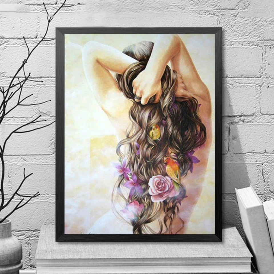 5D алмазная вышивка сделай сам крестиком красивая девушка полная