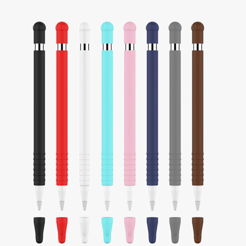 Чехол для Apple Pencil, цветной Мягкий силиконовый чехол, совместимый с iPad Touch, стилус, защитный чехол для iPad Pro