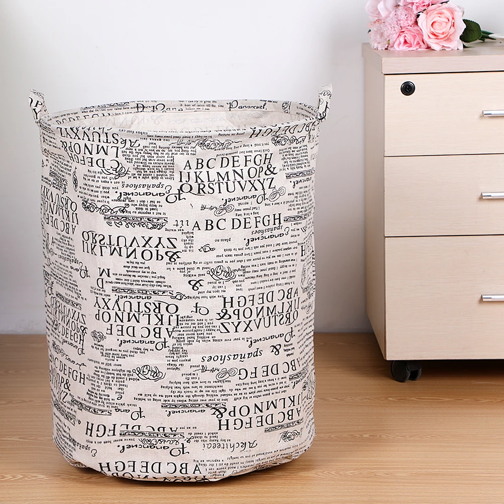 U 40x50cm Складная корзина для хранения белья, сумка для хранения одежды, корзина для грязного белья, детские игрушки, органайзер для дома, контейнер для хранения мелочей - Цвет: U 40x50cm
