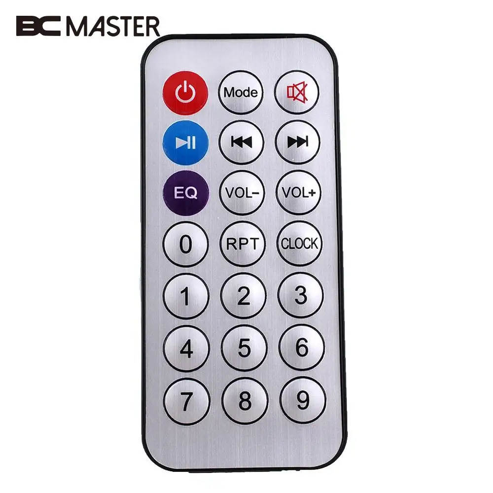 BCMaster черный мини пульт дистанционного управления USB SD карта FM RS-MMC MP3 аудио плеер