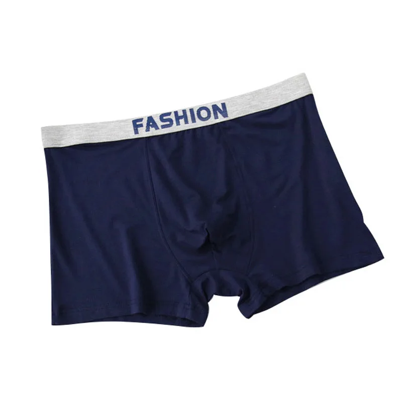 1 Pcs Large Loose Men Cotton Underwear Boxers Male Mid Waist Panties Breathable Wide Belt Plus Size Men's Boxer Shorts Cuecas