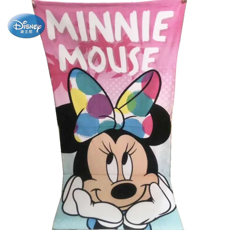 Disney милое розовое банное полотенце с Минни Маус 100% хлопок для девушек и женщин