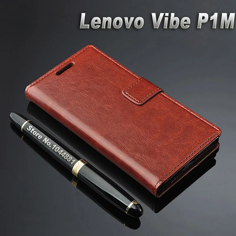 Lenovo vibe p1m чехол из кожи Крейзи Хорс Чехол С Откидывающейся Крышкой для lenovo кожаный