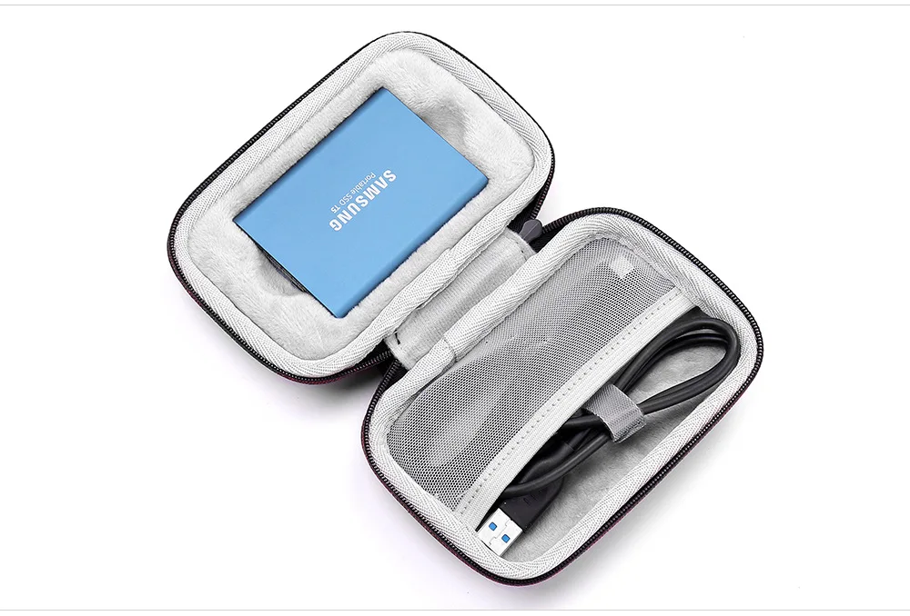 Новый жесткий противоударный чехол EVA для Samsung портативный SSD T5/T3/T1 250 ГБ 500 Гб ТБ 2 USB