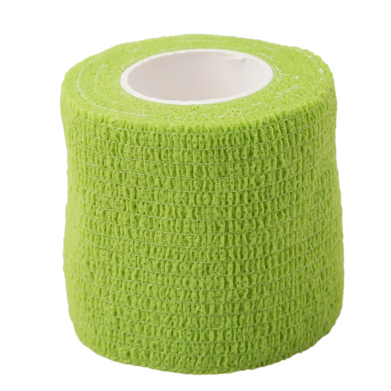 green 4,5 м* 5 см фитнес тяжелая атлетика самоклеющиеся лодыжки палец забота о мышцах эластичный медицинский бандаж повязка лента Спортивная поддержка запястья - Цвет: green