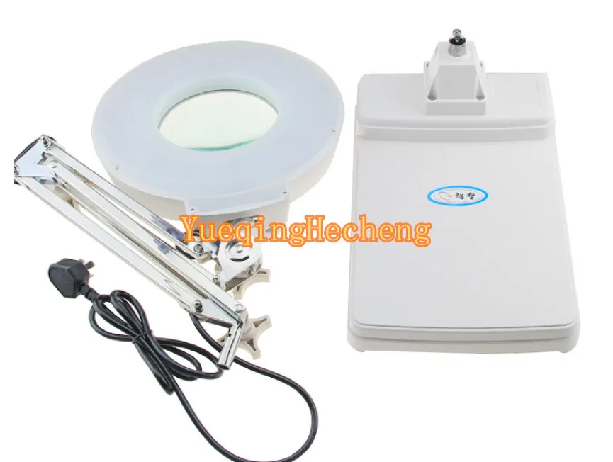 Настольная Светодиодная лампа с увеличительным стеклом белый светильник