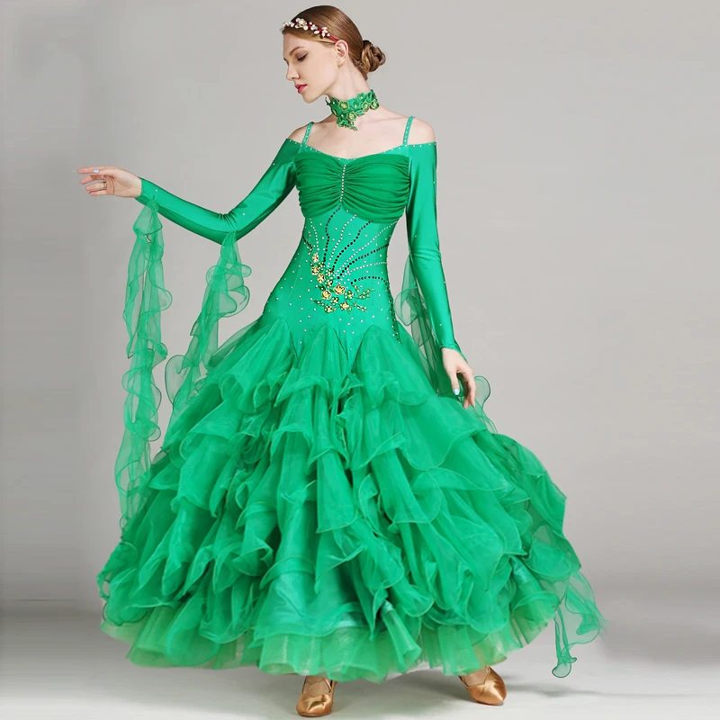 Женские платья для бальных танцев юбка торта стандартные профессиональные