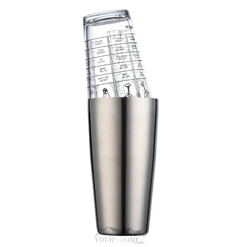 Коктейльный шейкер набор для бара кружка из нержавеющей стали коктейлей посуда